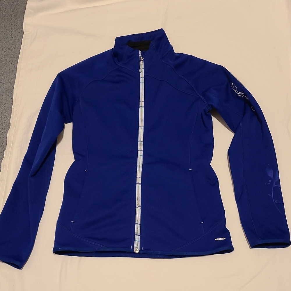 Salomon Full Zip Up ActiTherm Ski Jacket Violet Blue Size Medium Light